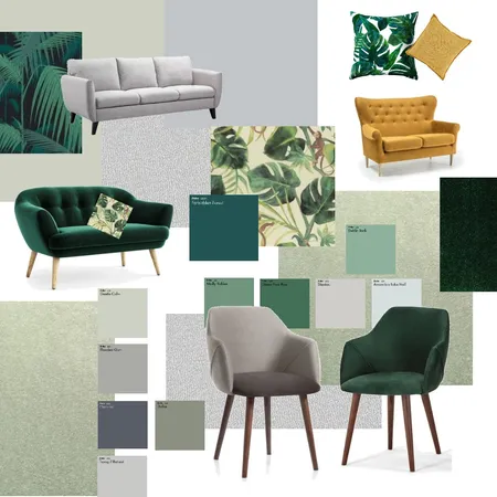 Green Room Colour Palette Interior Design Mood Board by katemaunsell on Style Sourcebook