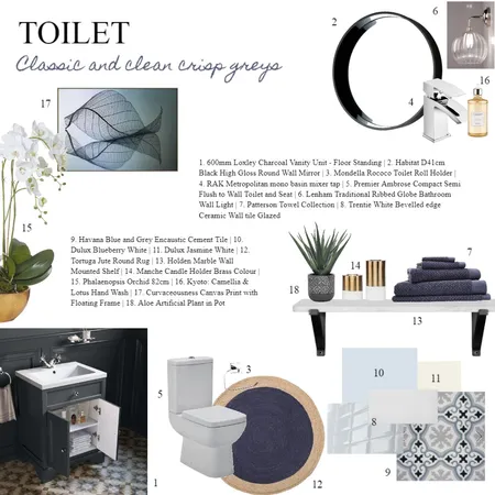 IDI assignment 9 - Toilet Interior Design Mood Board by Laurenboyes on Style Sourcebook