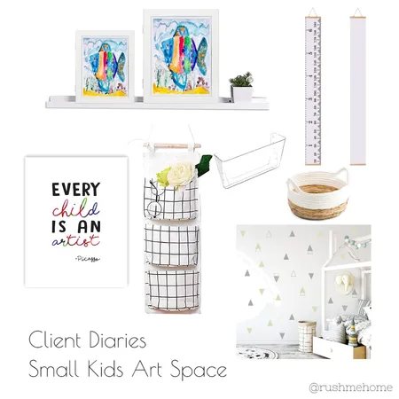 Kids Small Art Area Interior Design Mood Board by rushmehome on Style Sourcebook