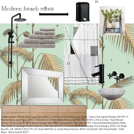 Modern Beach Bathroom Interior Design Mood Board by abbywilson27 on Style Sourcebook