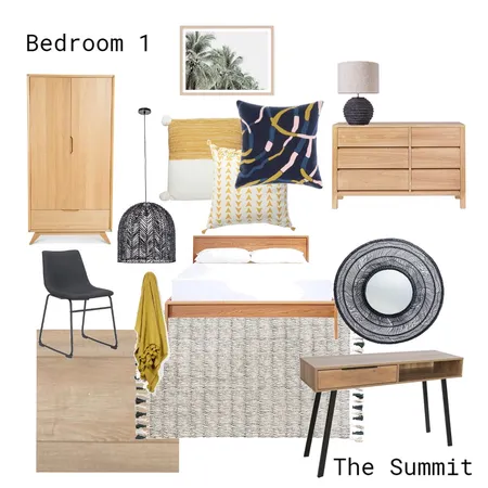 The Summit - Bedroom 1 Interior Design Mood Board by Charne on Style Sourcebook