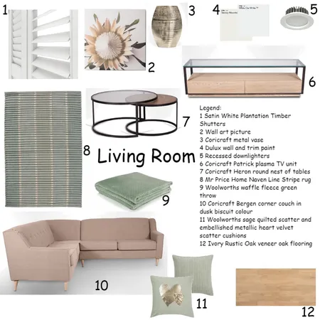 Living Room Interior Design Mood Board by Lee-Anne on Style Sourcebook