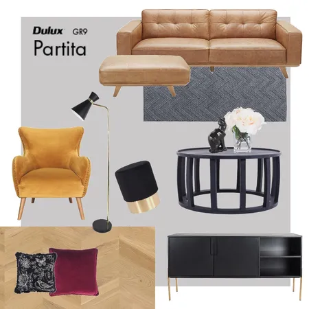 Glam &amp; Bold Living Interior Design Mood Board by natleigh on Style Sourcebook