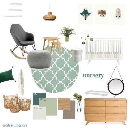 Harper Nursery Interior Design Mood Board by KUTATA Interior Styling on Style Sourcebook