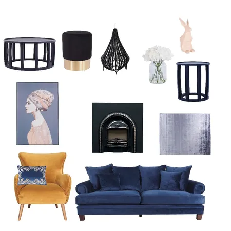 Bold and Glam Interior Design Mood Board by rachelforlonge on Style Sourcebook