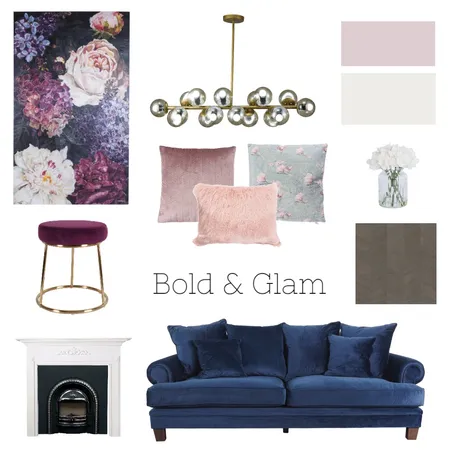 Bold &amp; Glam Interior Design Mood Board by KateAlen on Style Sourcebook