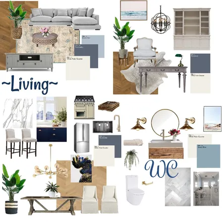 Moodboard Monochromatic Blues Interior Design Mood Board by Elements Aligned Interior Design on Style Sourcebook