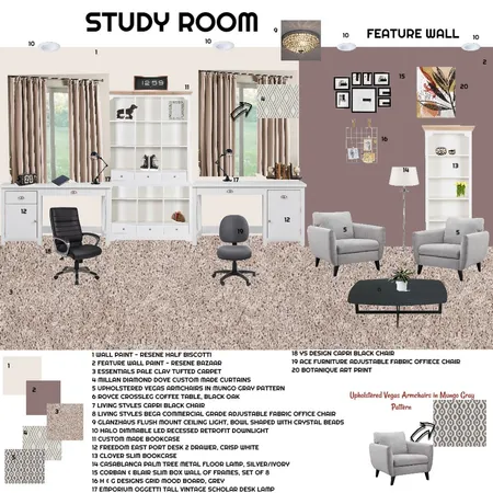 Study Room Interior Design Mood Board by id_exell on Style Sourcebook