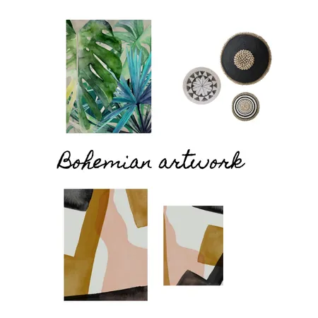 Bohemian artwork Interior Design Mood Board by Laurenmaree on Style Sourcebook