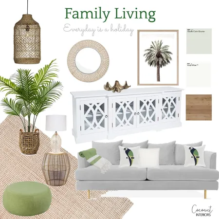 Family Living Room Interior Design Mood Board by Coconut Interiors on Style Sourcebook