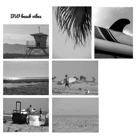 BW Beach Vibes Interior Design Mood Board by JenniferMcKinnon on Style Sourcebook