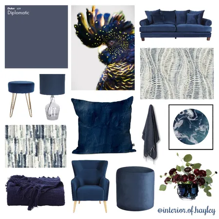 The Navy Blues Interior Design Mood Board by Two Wildflowers on Style Sourcebook