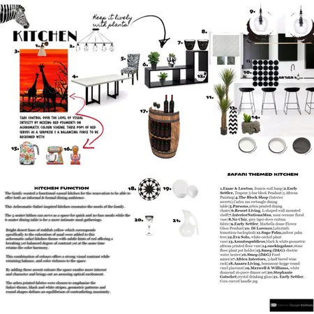 Safari inspired kitchen theme Interior Design Mood Board by rinadavid on Style Sourcebook