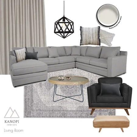 Sherwin's Family Room Option 2 Interior Design Mood Board by Kanopi Interiors & Design on Style Sourcebook