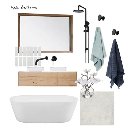 Main Bathroom Interior Design Mood Board by shannonblandon on Style Sourcebook