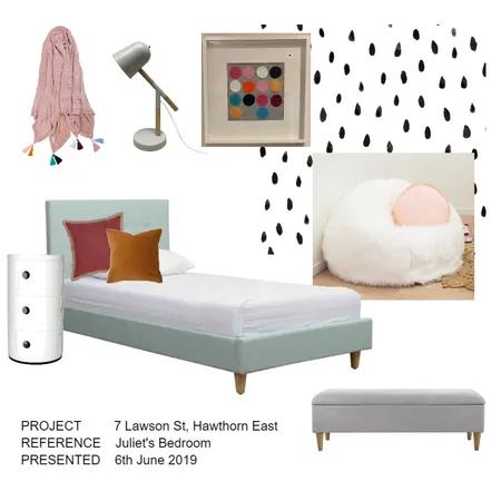 Juliet's Room Interior Design Mood Board by cashmorecreative on Style Sourcebook