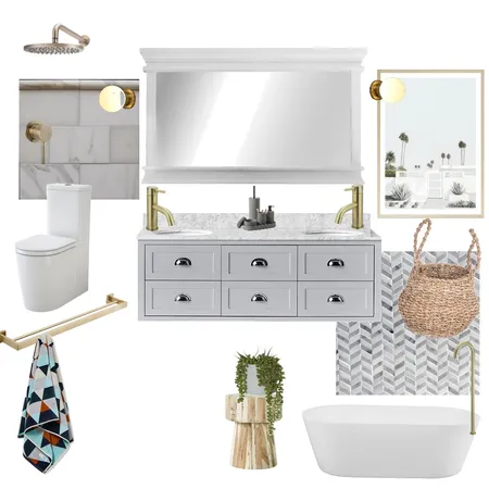 Ensuite 1 with Grey Vanity Interior Design Mood Board by Ivy on Style Sourcebook