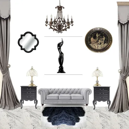 black Interior Design Mood Board by andelazd on Style Sourcebook