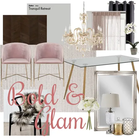 Bold &amp; Glam Interior Design Mood Board by tina.kouts on Style Sourcebook