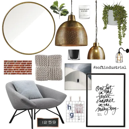 soft industrial Interior Design Mood Board by bindeebel on Style Sourcebook