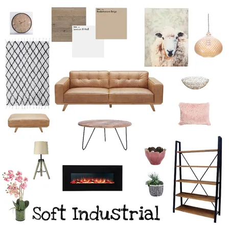 soft industrial - living room Interior Design Mood Board by Samh on Style Sourcebook