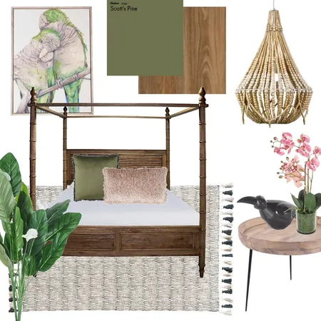 Tropical Lush Bedroom Interior Design Mood Board by Kayla.Garder on Style Sourcebook