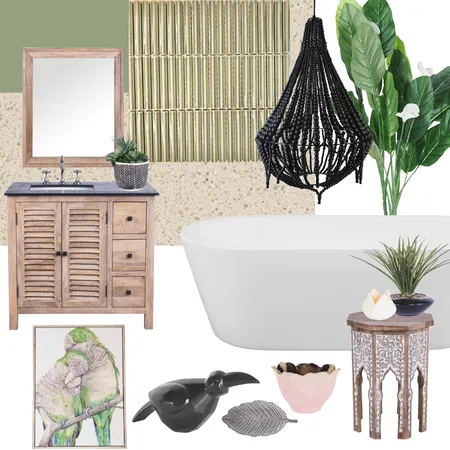 Tropical Lush Bathroom Interior Design Mood Board by Kayla.Garder on Style Sourcebook