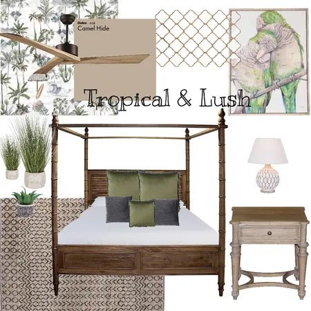 Tropical and Lush Interior Design Mood Board by rebekahellis on Style Sourcebook