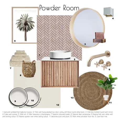 A9 Powder Room Interior Design Mood Board by KylieM on Style Sourcebook