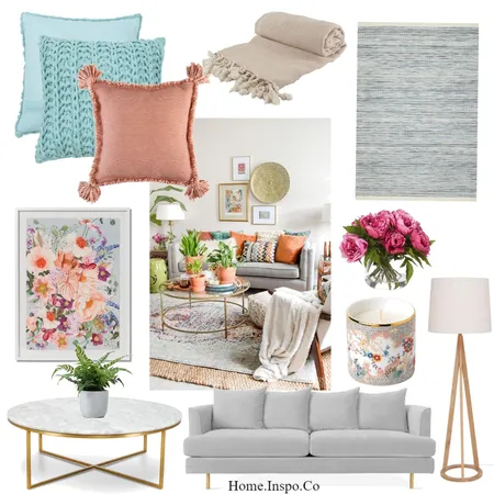 Floral Interior Design Mood Board by Home Inspo Melbourne on Style Sourcebook