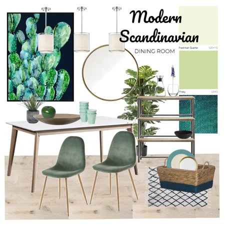 Modern Scandinavian Dining Room Interior Design Mood Board by unicatheunicorn on Style Sourcebook