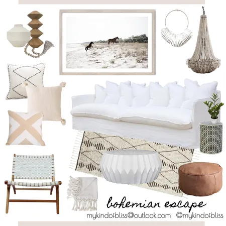 Bohemian Escape Interior Design Mood Board by My Kind Of Bliss on Style Sourcebook