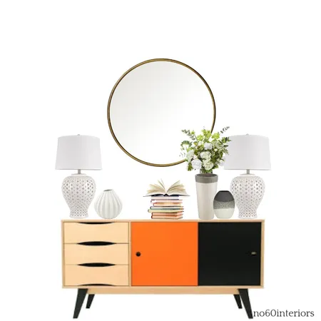 orange sideboard Interior Design Mood Board by RoisinMcloughlin on Style Sourcebook