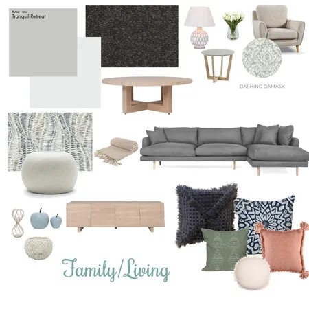 Family/Living Interior Design Mood Board by panderson on Style Sourcebook