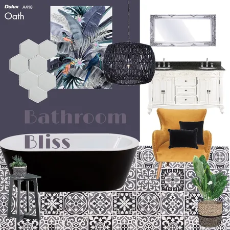 Bathroom bliss Interior Design Mood Board by Rhiannon Lee, Oleander & Finch Interiors on Style Sourcebook