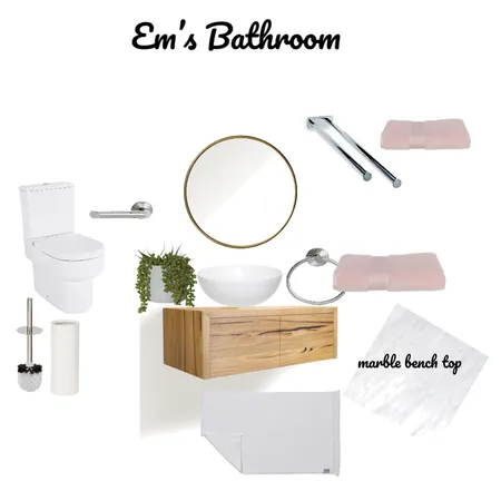 Em’s Bathroom Interior Design Mood Board by Michellewo on Style Sourcebook