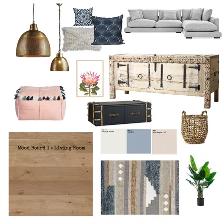 Mood Board 1: Living Room Interior Design Mood Board by kirstylee on Style Sourcebook