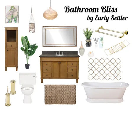 Bathroom Bliss Interior Design Mood Board by JodieMazzei on Style Sourcebook