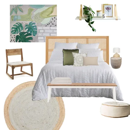 Coastal Artlovers bedroom Interior Design Mood Board by Simplestyling on Style Sourcebook