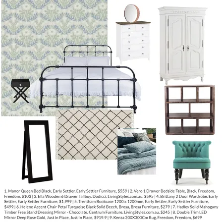 Teens Bedroom D12.1 Interior Design Mood Board by Marian on Style Sourcebook