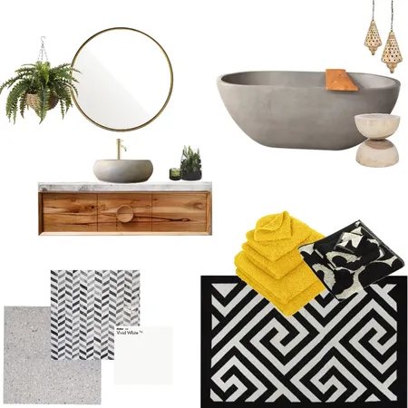 Aztec boho bathroom 2019 Interior Design Mood Board by Makemyspace on Style Sourcebook