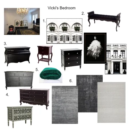 Vicki Bedroom Interior Design Mood Board by bowerbirdonargyle on Style Sourcebook