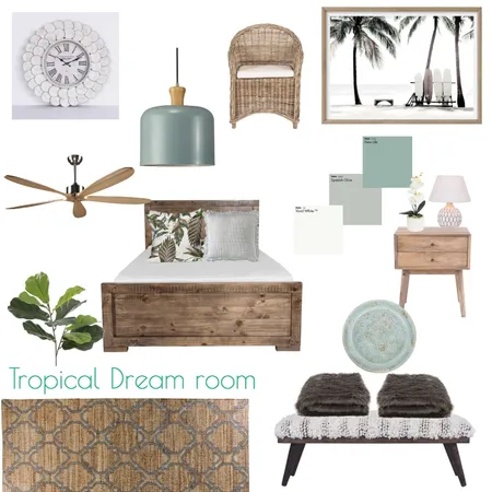 Tropical Dream Room Interior Design Mood Board by ame_11 on Style Sourcebook