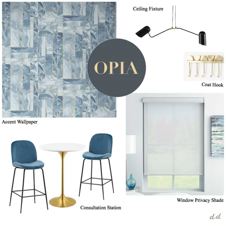 Opia Brows &amp; Beauty.1 Interior Design Mood Board by dieci.design on Style Sourcebook