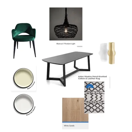 Assignment 9 - Dining Room Interior Design Mood Board by merigardiner on Style Sourcebook