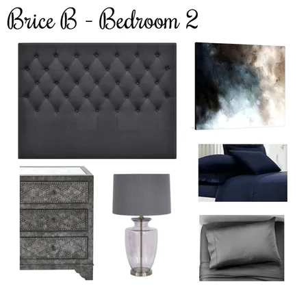 Brice B - Bedroom 2 Interior Design Mood Board by jax on Style Sourcebook