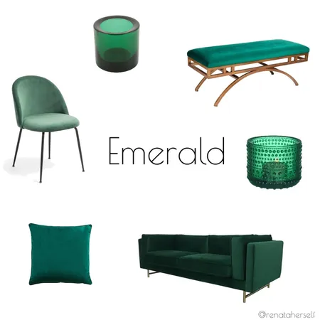 Emerald Interior Design Mood Board by Renata on Style Sourcebook