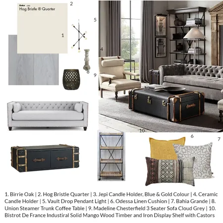 4 Mood Board LIVING Interior Design Mood Board by ancasebok on Style Sourcebook