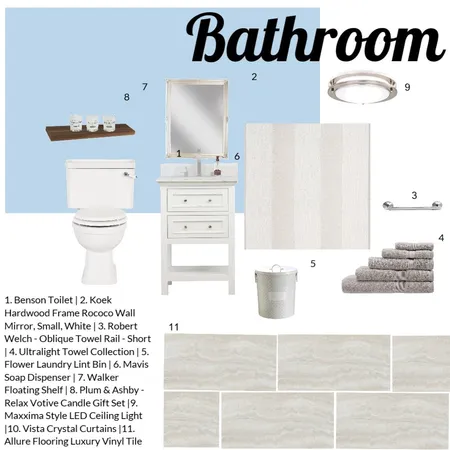 Bathroom Assignment 9 Interior Design Mood Board by JessicaQuinn on Style Sourcebook