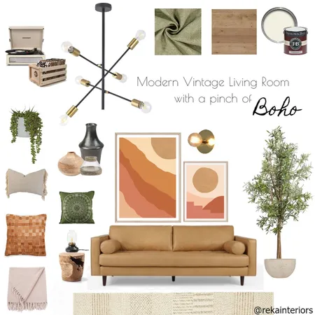 Boho Art &amp; Styling Contest Interior Design Mood Board by Reka Fabian on Style Sourcebook